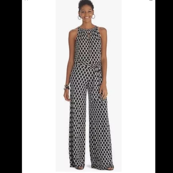 White House Black Market Pants - White House Black Market Wide Leg Jumpsuit Medium
